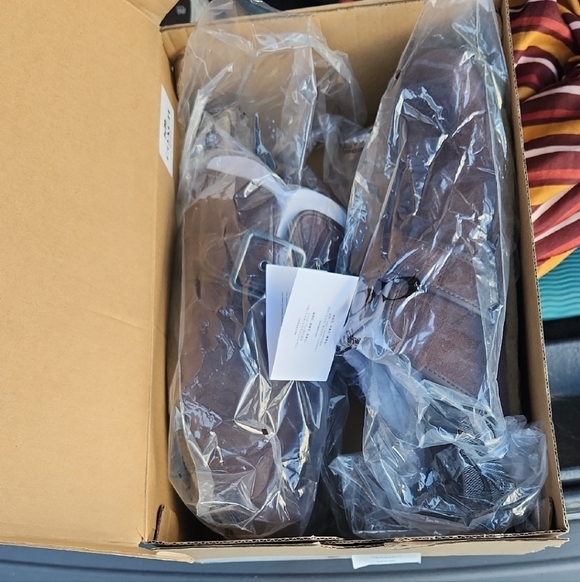 SIZE 13-Coach Chocolate Brown Suede - Picture 7 of 7